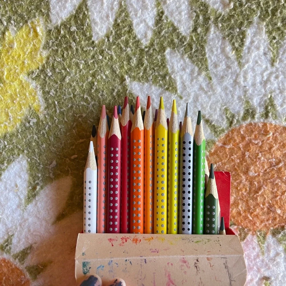 NEW Faber-Castell 24 triangular Colored Eco Pencils‎ Premium Quality